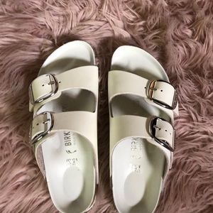 Birkenstock Arizona Natural, Leather White